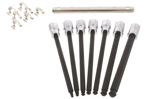 Product image for 7pcs proto hex/ball extra long bit set