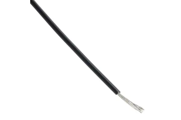 Product image for WIRE 24AWG 300V UL1430 BLACK 30M