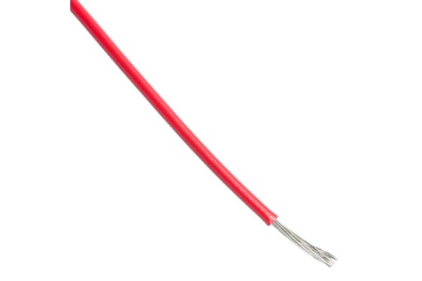 Product image for WIRE 24AWG 300V UL1430 RED 30M