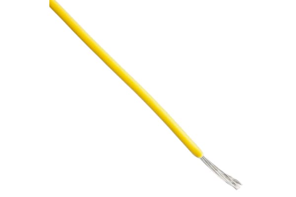 Product image for Wire 24AWG 300V UL1430 Yellow 30m