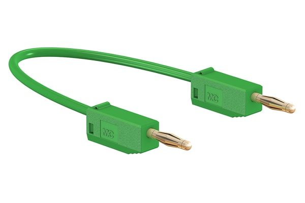 Product image for 500mm green standard test lead,2mm plug