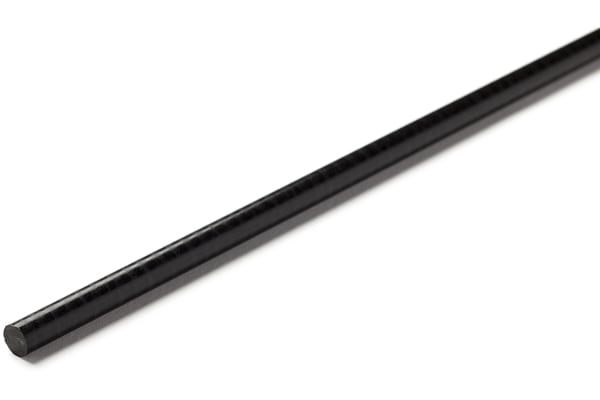 Product image for RS PRO Black Acetal Rod, 1m x 36mm Diameter