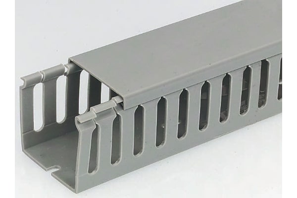 Product image for Gry PVC openslot trunking,100x100mm 2m L