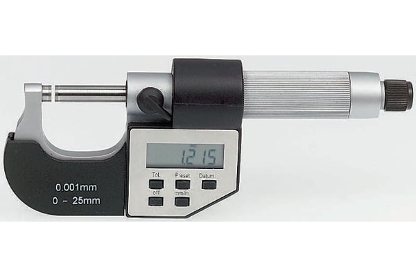 Product image for Digital External Micrometer,0-25mm/0-1in