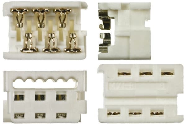 Product image for 6 way IDT housing,1.27mm pitch