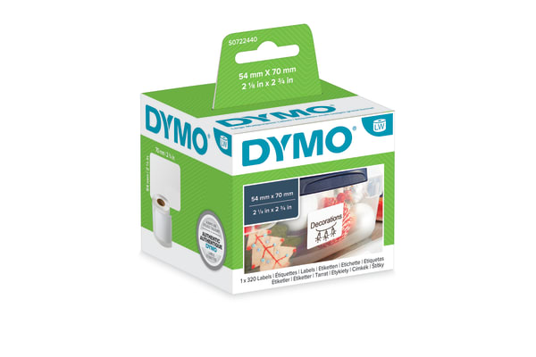 Product image for DYMO WHITE DISKETTE LABEL,70X54MM