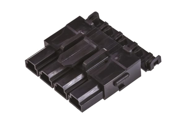 Product image for Molex, Mini-Fit Sr Receptacle Connector Housing, 10mm Pitch, 4 Way, 1 Row