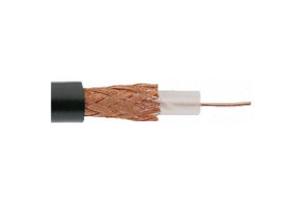 Product image for Cable Coax RG62 LSF black 100m