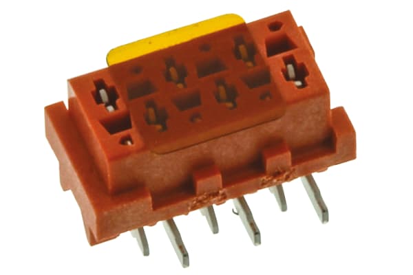 Product image for 6 way surface mount socket,1.27mm pitch
