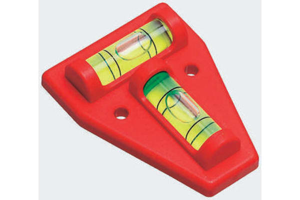 Product image for PLASTIC CROSS TEST SPRITLEVEL,60X45X14MM