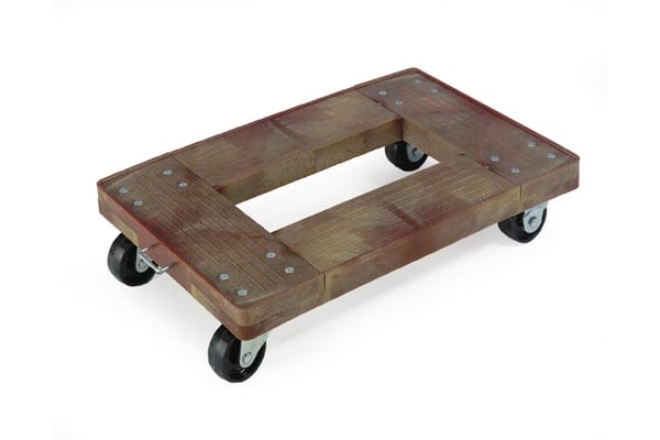 Product image for RS PRO Plastic Dolly, 350kg Load, 405mm W x 610mm L x 125mm H