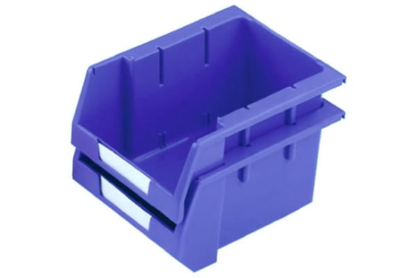 Product image for Blue stack & nest bin,250x179x130mm