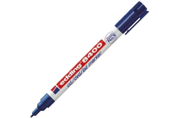 Product image for BLUE CD MARKER PEN,1MM STROKE WIDTH