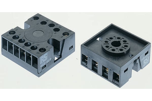 Product image for 11PIN REVERSED TERMINAL RELAY SOCKET,10A