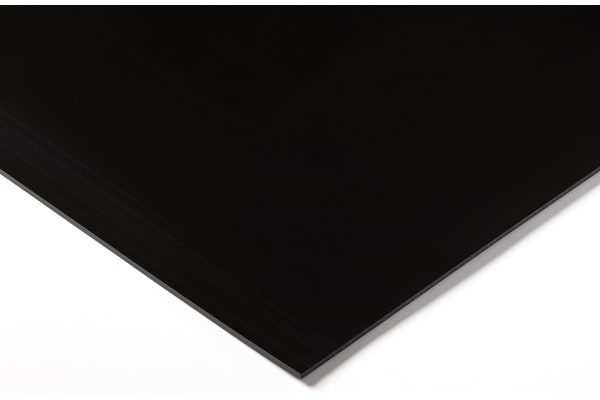 Product image for Black polyethylene sheet,1000x500x4mm