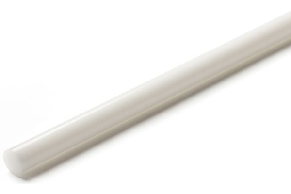 Product image for WHITE DELRIN ROD STOCK,500MM L 80MM DIA