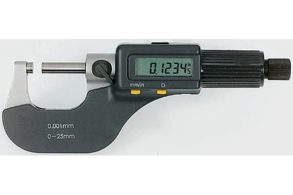 Product image for External Digital Micrometer,0-25mm/0-1in