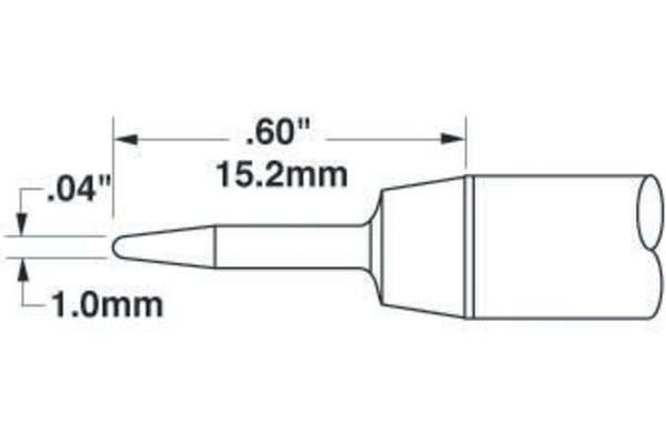 Product image for TIP FOR SP200 SOLDERING STATION,0.8MM