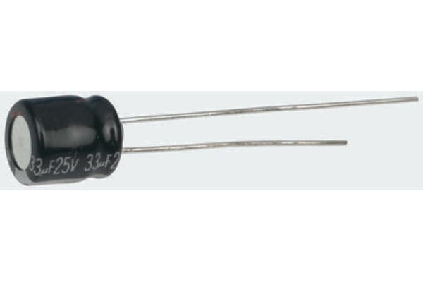 Product image for Panasonic 2.2μF Electrolytic Capacitor 50V dc, Through Hole - EEAGA1H2R2