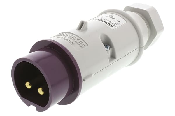 Product image for 2P GLANDED ENTRY FREE PLUG,16A 20-25V