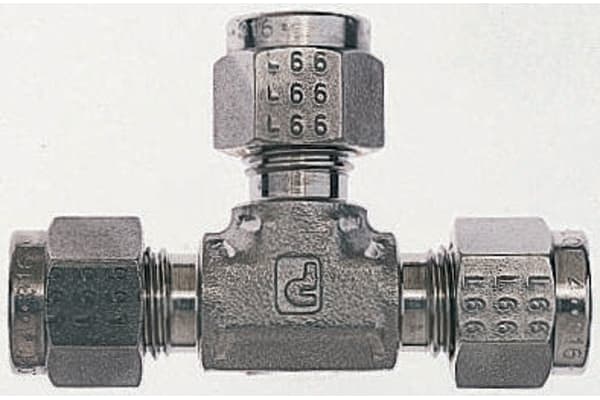 Product image for S/steel equal tee fitting,1/4in OD