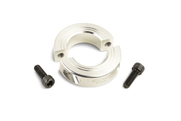 Product image for ALUMINIUM 2 PIECE CLAMP COLLAR,25MM BORE