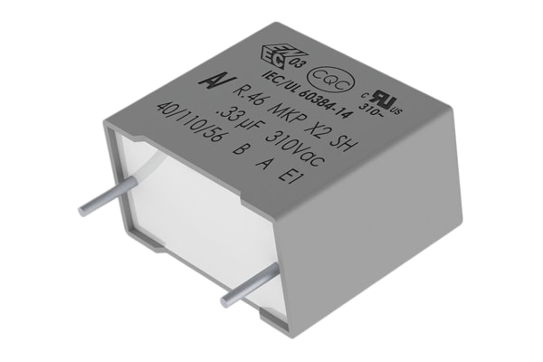 Product image for R46 capacitor,470nF 300Vac 27.5mm