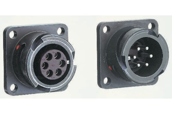 Product image for 19 way bayonet lock chassis plug,22-14