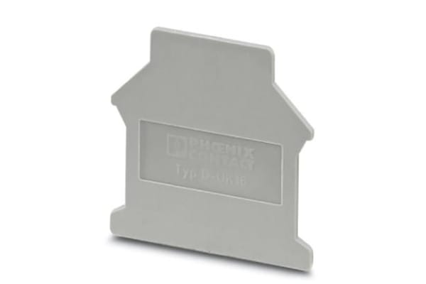 Product image for Grey UK series terminal endcover,16sq.mm