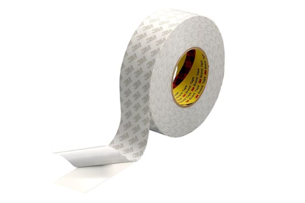 3M™ Double Coated PVC Tape 9087, White, 19 mm x 50 m, 0.26 mm