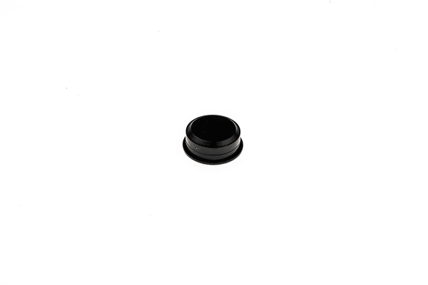 Product image for RS PRO Potentiometer Knob Cap, Black, 11mm Shaft, For Use With Collet Knob