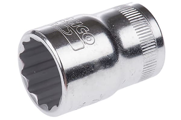 Product image for Double-hex socket, metric 1/2in 13mm