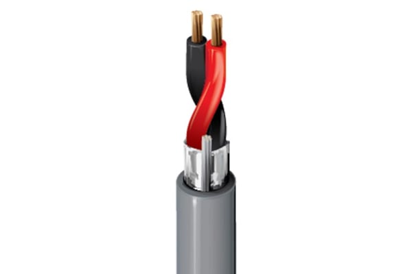 Product image for Shielded security cable,2 x 18awg LSZH