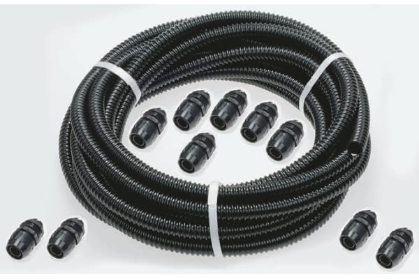 Product image for Blk spiral IP67 contractor pack, 20mm
