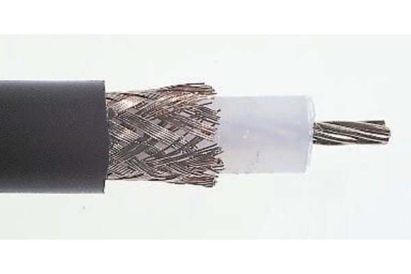 Product image for Cable Coax URM67 PVC black 50m