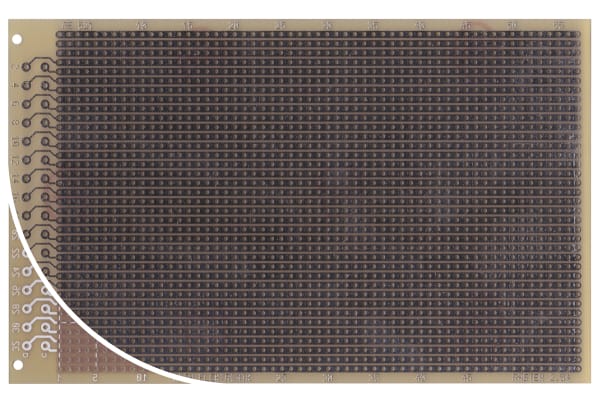 Product image for 1 SIDED DIN STRIPBOARD FR4,160X100MM