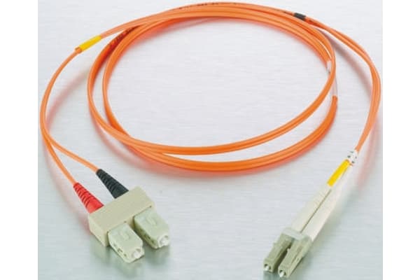 Product image for LC-SC PATCHLEAD OM2 DUPLEX ORANGE 2M