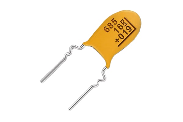 Product image for T356 radial tantalum capacitor,35V 1uF