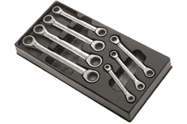 Product image for RATCHETING SPANNER SET