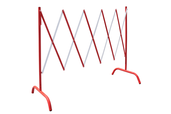 Product image for Extendable barrier 2.3 m - red/white