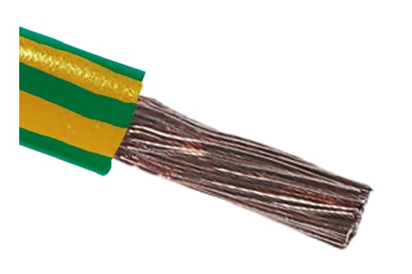 Product image for Grn/yel tri-rated cable 16.0 mmsq CSA