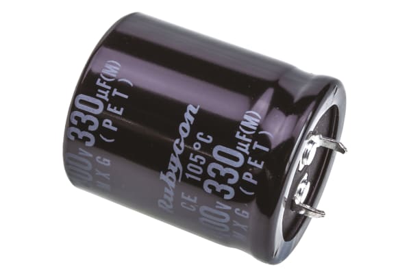 Product image for MXG,AL ELECTROLYTIC CAP,330UF 400V