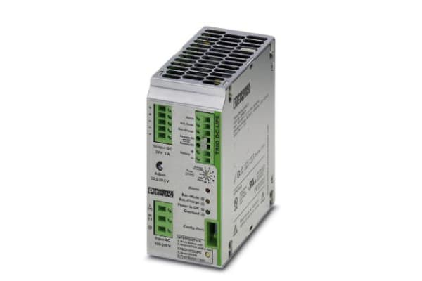 Product image for Phoenix Contact DIN Rail UPS Uninterruptible Power Supply, 24V dc Output, 120W - Buffer Module