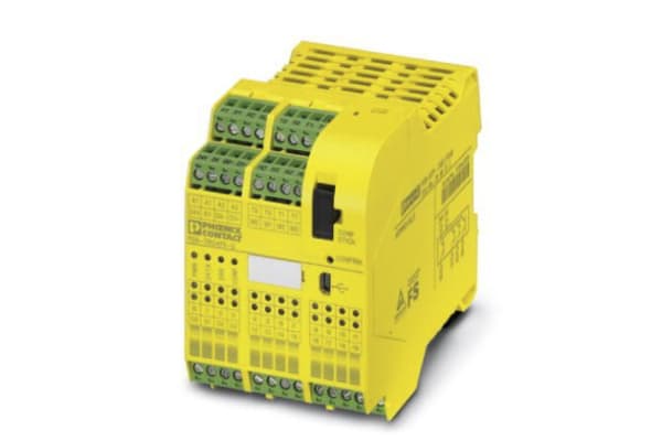 Product image for Phoenix Contact PSR-TRISAFE PSR-SCP- 24DC/TS/S Series Safety Controller, 20 Safety Inputs, 6 Safety Outputs, 24 V dc