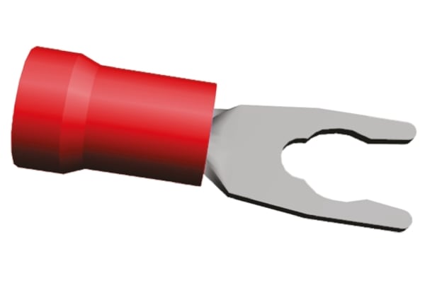 Product image for Spade terminal, PIDG,red,AWG 22-16, M3.5