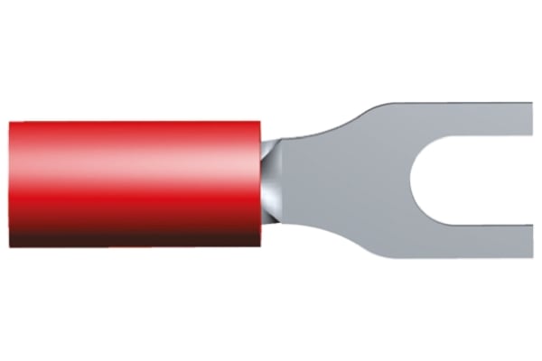 Product image for Spade terminal, PIDG,red,AWG 22-16, M2.5