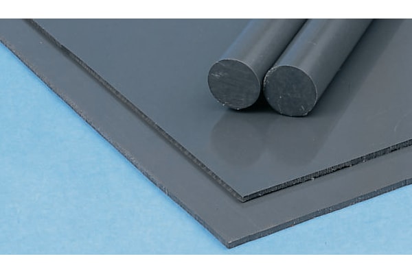 Product image for Grey PVC sheet stock,1000x500x1mm