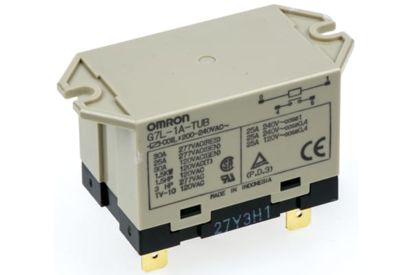 Product image for RELAY SPST-NO QUICK-CONNECT,30A 120VAC