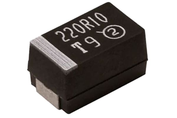 Product image for Vishay Tantalum Capacitor 22μF 35V dc MnO2 Solid ±10% Tolerance , TR3