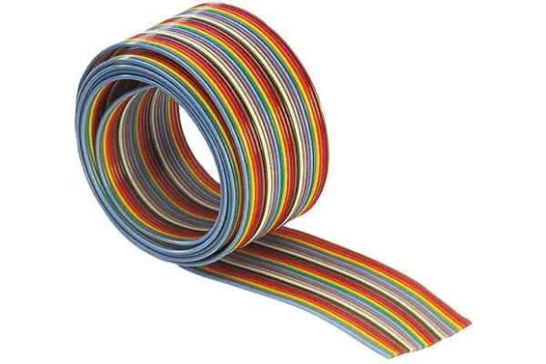 Product image for Colour coded flat cable 16-way 30.4m